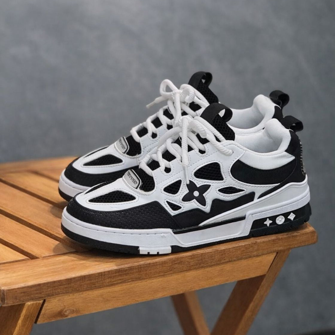 Louis Vuitton Skate Blanca Negra | Hombre y Dama