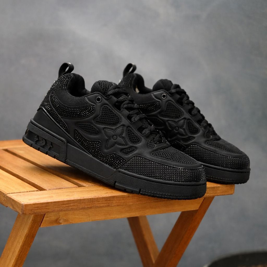 Louis Vuitton Skate Negra diamantes | Hombre