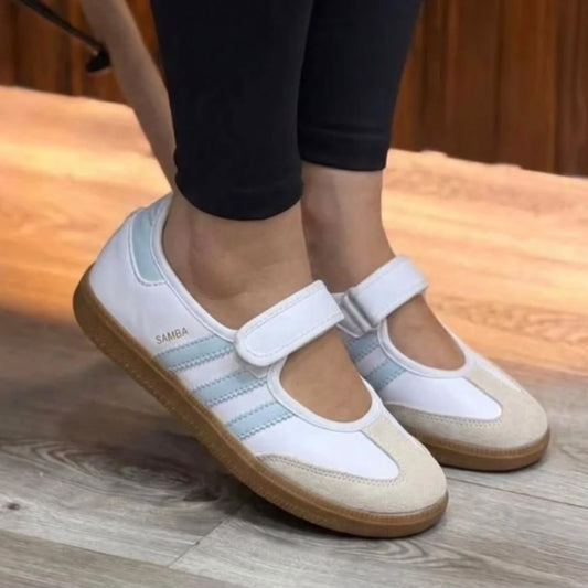 ADIDAS SAMBA AZUL BALETA | DAMA