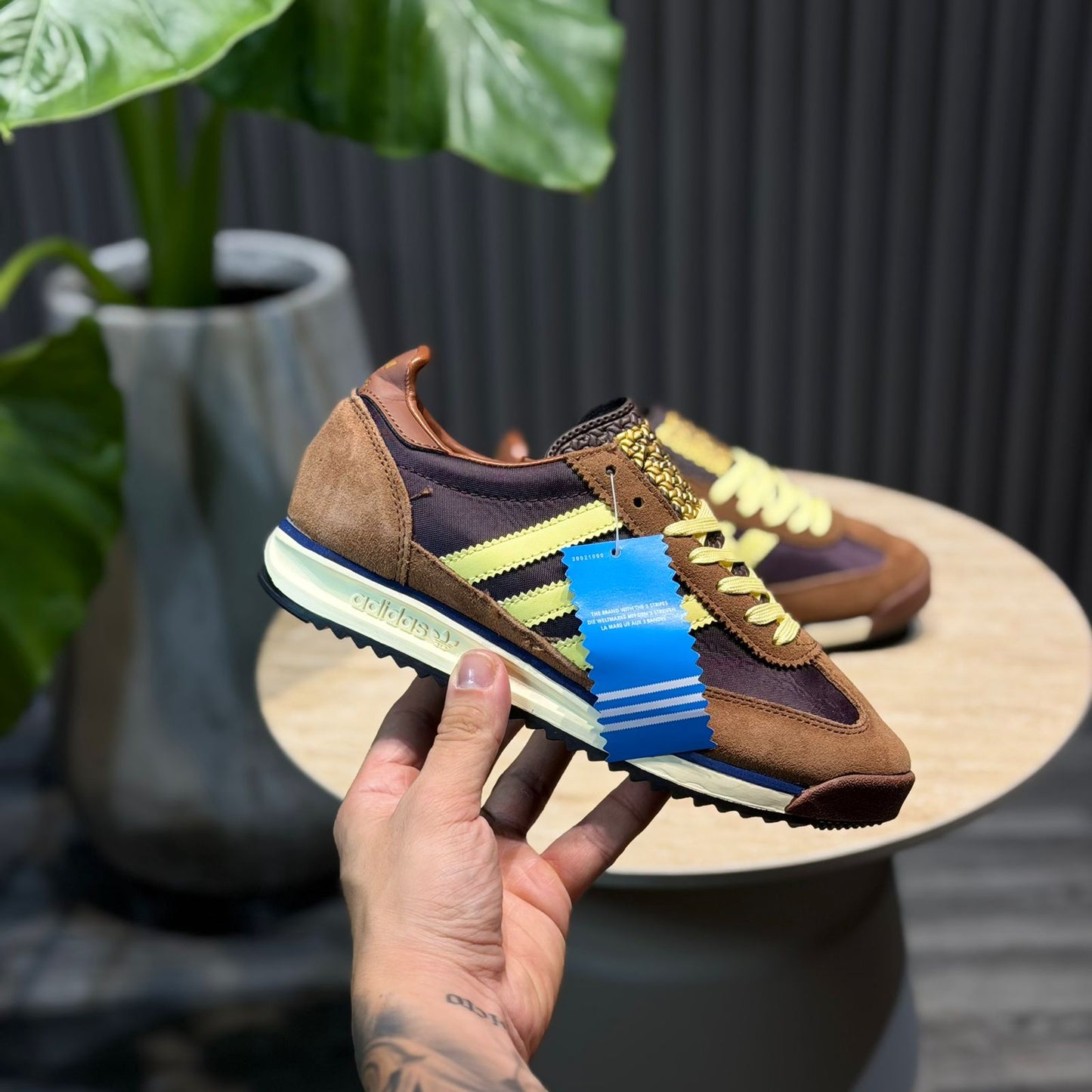 Adidas SL 72 Cafe y Amarillo | Dama