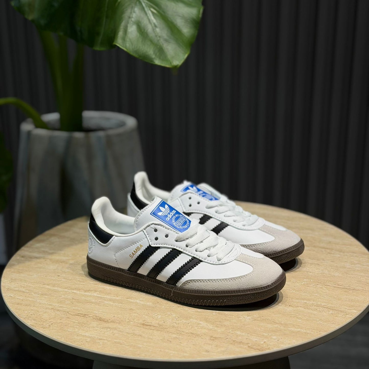 Adidas Samba Blanco y Negro | Dama