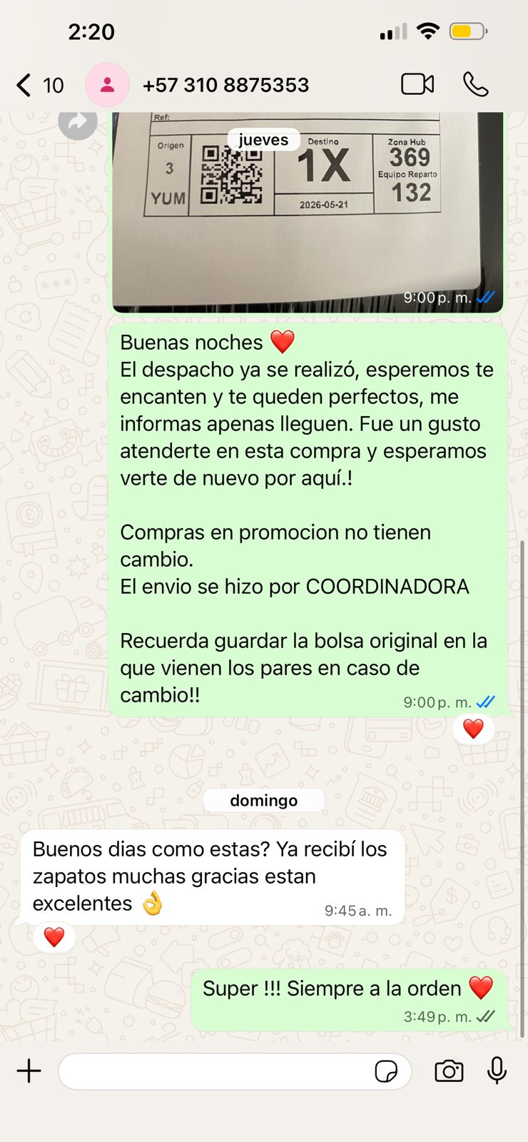 Cliente satisfecho